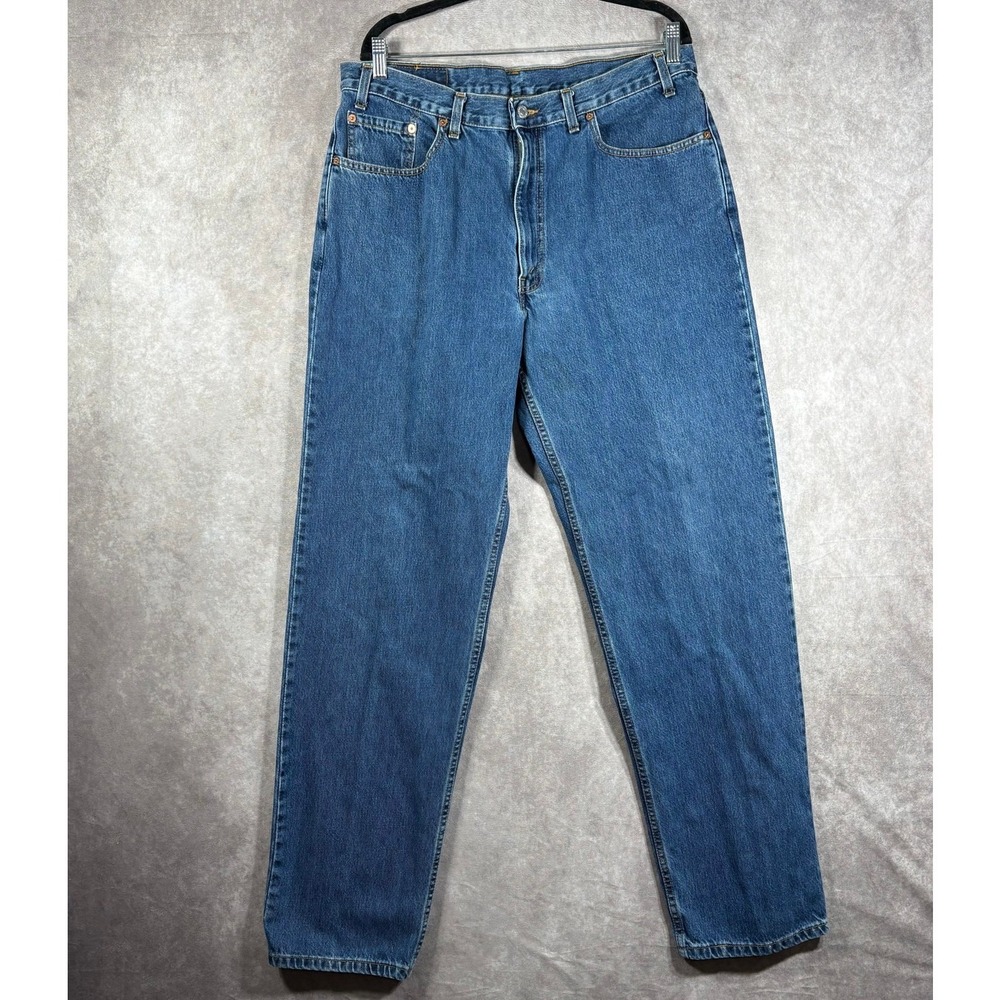 Vintage Levi's 550 Jeans Mens 38X34 Medium Wash Denim Straight Relaxed Fit Y2K